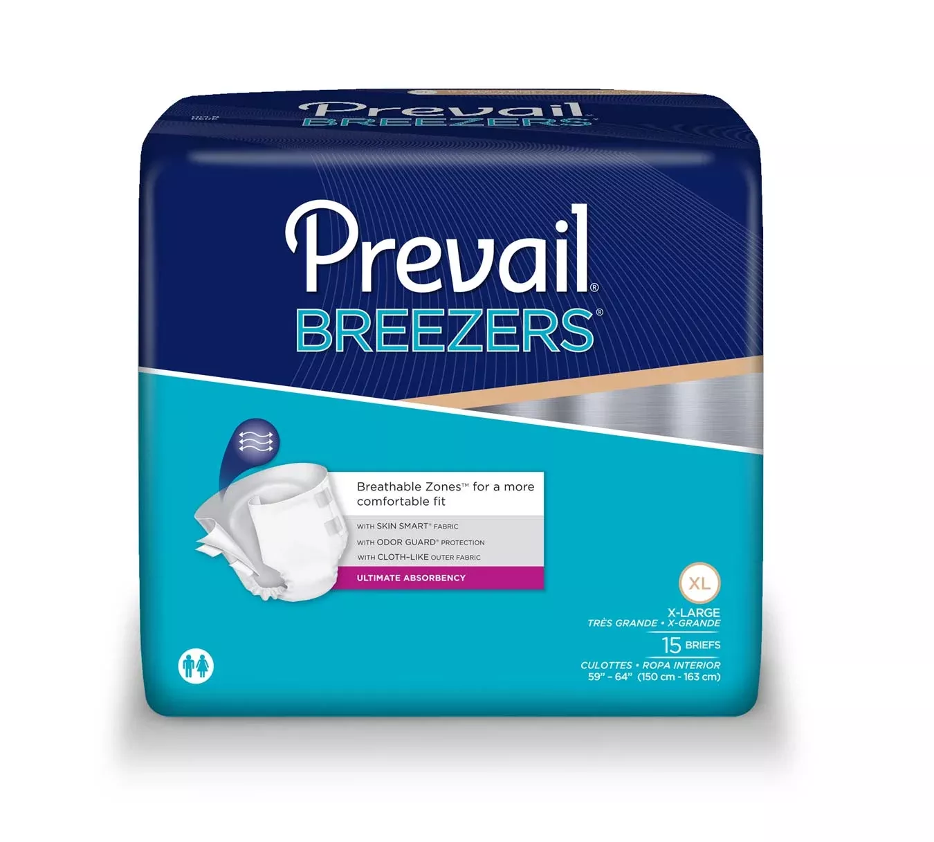 PK/15 - Breezers by Prevail Brief X-Large 59" - 64"Manufacturer #: PVB014