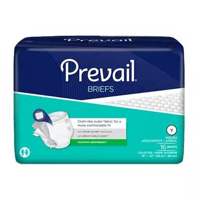 PK/16 - Prevail PM Youth Brief Medium 15" - 22"Manufacturer #: PV015