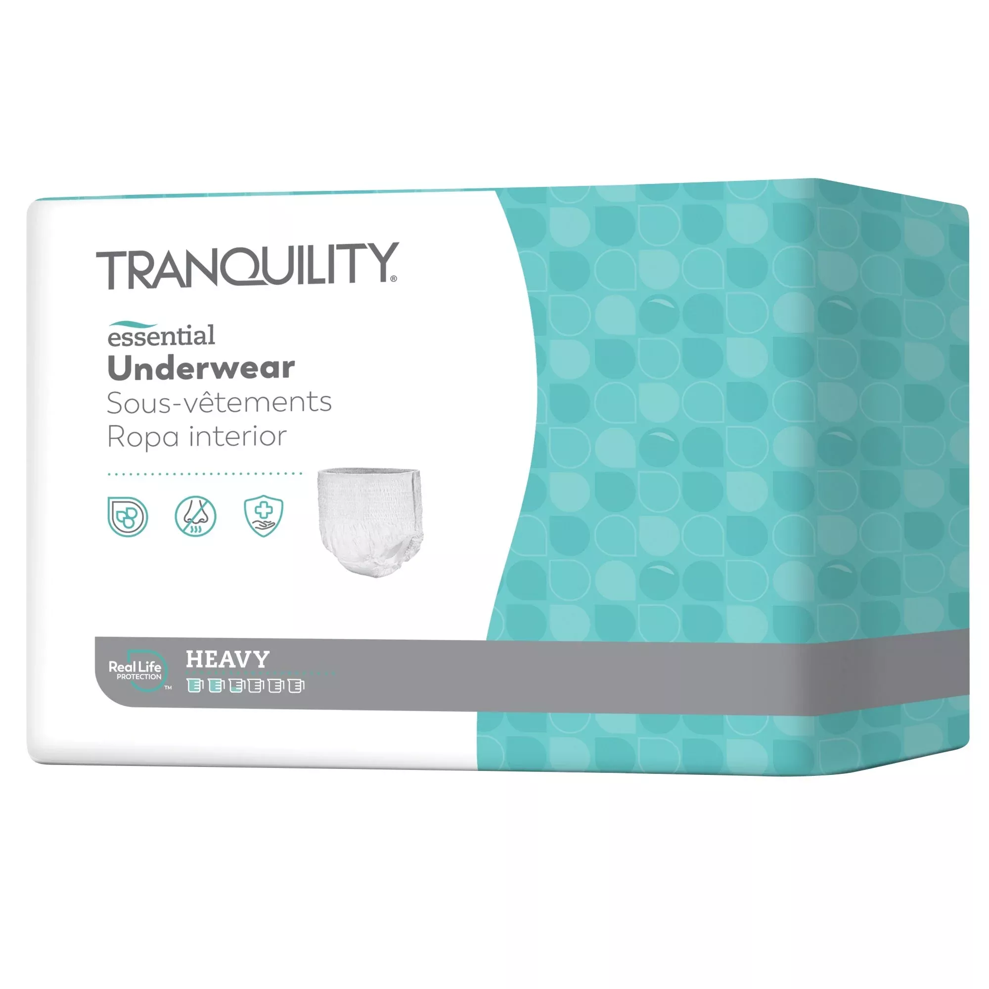 PK/20 - Tranquility Essential Underwear - Heavy, Medium, 34" - 48", 120 - 175 lbsManufacturer #: 2605