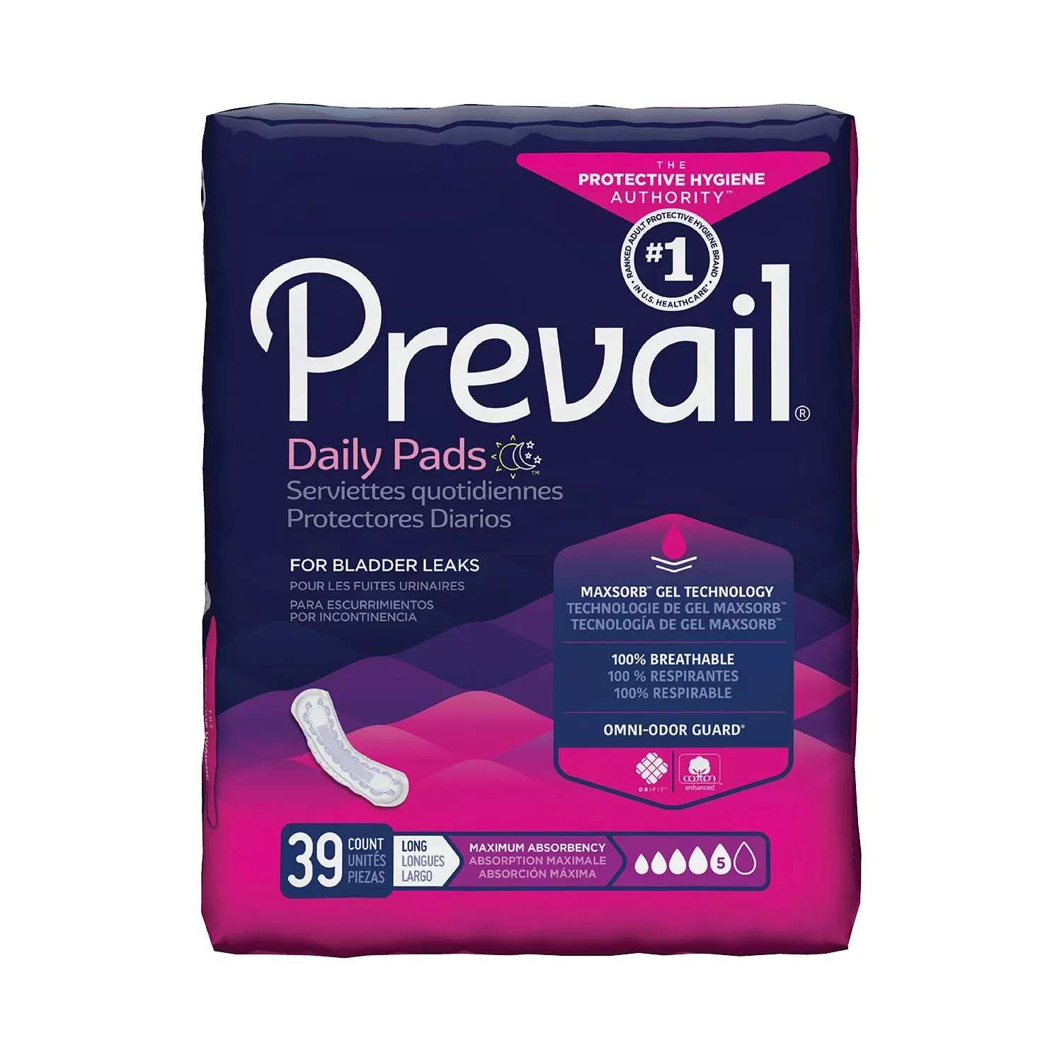 PK/39 - Prevail Bladder Control Pad, Maximum, LongManufacturer #: PV9151