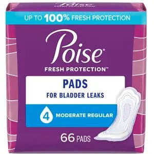 Poise Pad Moderate Absorbency 11"- Pack(age) of 66
