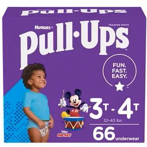 Pull-ups Learning Designs Training Pants, Boy, 3t-4t, Giga Pack- Case of 66