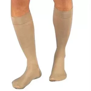 Relief Knee-high Extra-firm Compression Stockings Large Full Calf, Beige- 1 Each