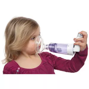 Respironics 1079826 - OptiChamber Diamond Valved Holding Chamber with Mask, Medium