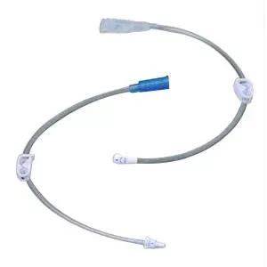 Right Angle Feed Set With Straight Port, 24"- 1 Each