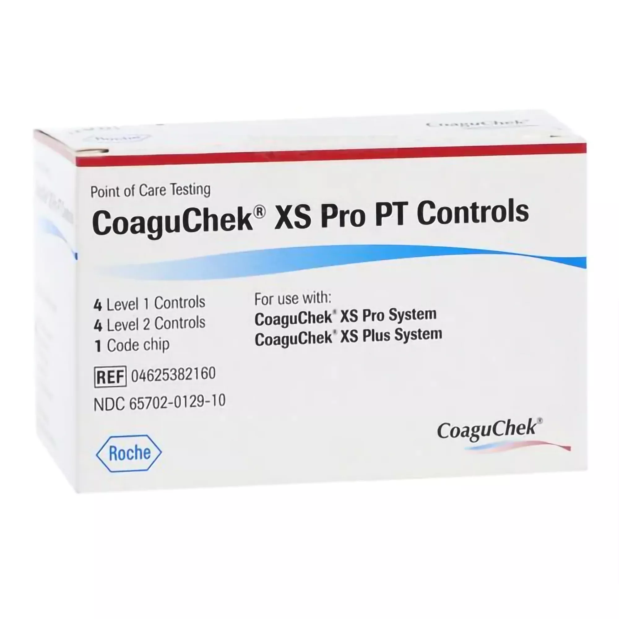 Roche Diagnostics Coagulation Control CoaguChek XS Plus Prothrombin Time Test (PT) 2 Levels - Each - 04625382160-EA