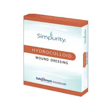 Safe N Simple SNS55404 - Safe N Simple Simpurity Hydrocolloid, 4" x 4"