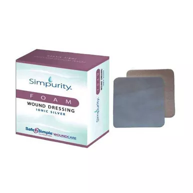 Safe N Simple SNS72502 - Safe N Simple Simpurity Foam with Silver, 2" x 2"