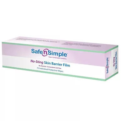 Safe N Simple SNS80775 - Alcohol Free No Sting Skin Barrier Wipe