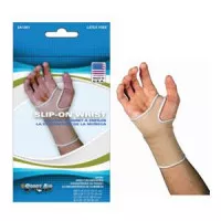 Scott Specialties SA1361 BEI LG - Wrist Support Sleeve Cotton Elastic Left or Right Hand Beige Large