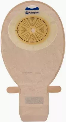 Sensura Xpro Wide Outlet Drainable Pouch 1-1/2" Pre-cut, Flat With Filter, Maxi, Opaque- Box of 10