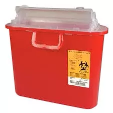 Sharps-tainer Stackable Sharps Container, 5.4 Quart, Red- 1 Each