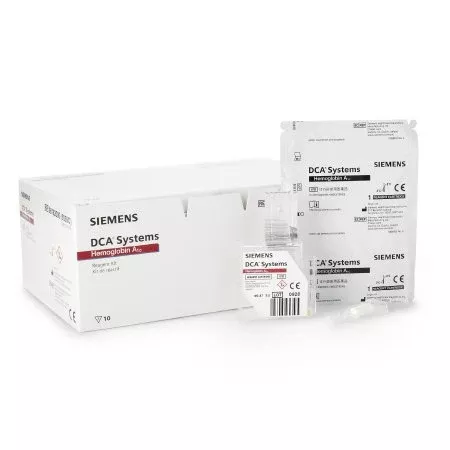 Siemens HbA1c Test Kit DCA™ Systems Diabetes Management HbA1c Test Whole Blood Sample 10 Tests CLIA Waived - KT/1 - 10311134-KT