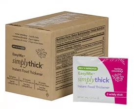 Simply Thick STBULK50L2 -Food and Beverage Thickener Easy Mix 48 Gram Individual Packet Unflavored Gel IDDSI Level 2 Mildly Thick