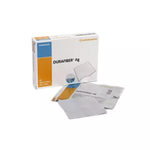 Smith & Nephew 66800571 - Silver Gelling Fiber Dressing Durafiber Ag 4 X 4-3/4 Inch Rectangle Sterile