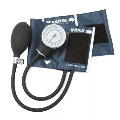 Standard Aneroid Sphygmomameter, Small Adult, Navy- 1 Each