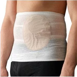Stomasafe Classic Ostomy Support Garment, Medium, 37-1/2" - 45-1/2" Hip Circumference, White- Pack(age) of 3