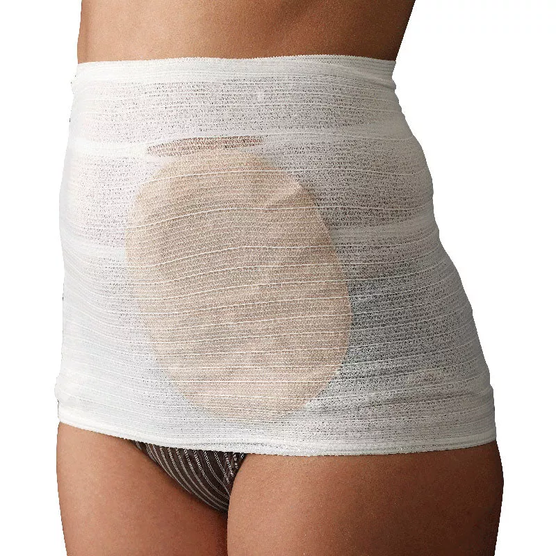 Stomasafe Classic Ostomy Support Garment, Small, 31-1/2" - 39-1/2" Hip Circumference, White- Pack(age) of 3
