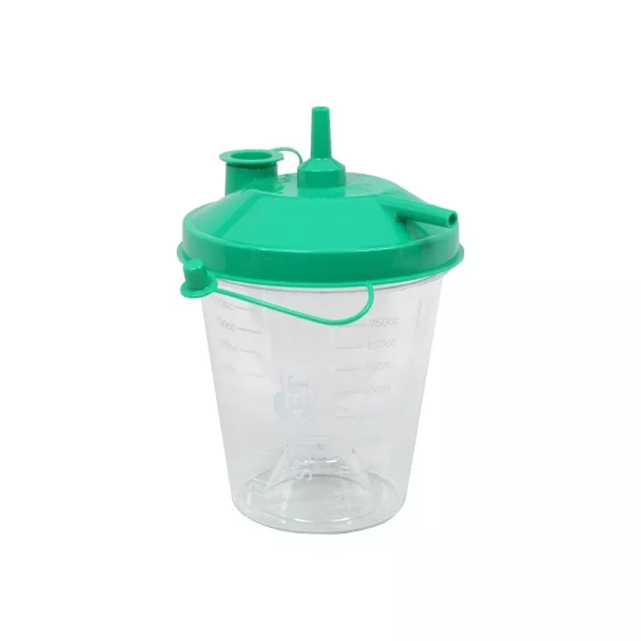 Sunset Healthcare Solutions Disposable Suction Canister With Float Valve Shutoff, 800cc- 1 Each