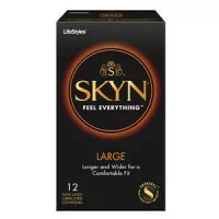 Sxwell Usa 27412 - Lifestyles SKYN Large Polyisoprene Condoms, 12 Count