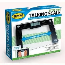 Talking Scale, 15" X 12" X 1" Platform, 550 Lb. Weight Capacity- 1 Each