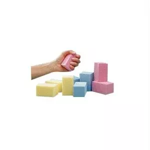 Temper Foam R-lite Foam Blocks Pink, 1-3/4" X 1-3/4" X 3"- Pack(age) of 32