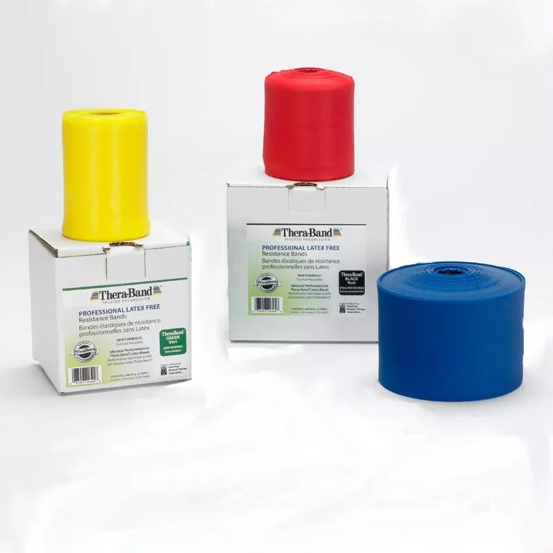 Thera-band Resistance Band Activity Recovery Kit; Beginner With Yellow Red And Blue Bands- 1 Each