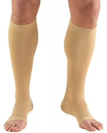 Truform Compression Stocking Truform Knee High Medium Beige Open Toe - Each - 865-BG-MED-EA