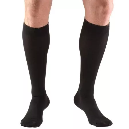 Truform Compression Stocking Truform Knee High X-Large Black Closed Toe - Each - 8845-BL-XL-EA