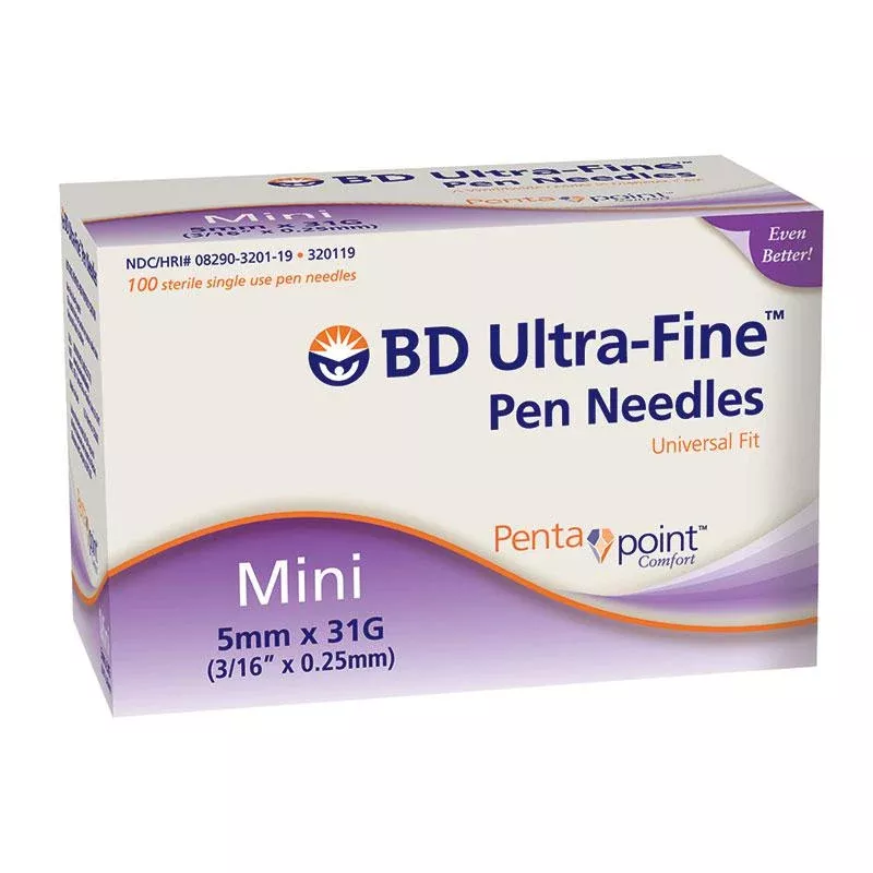 Ultra-fine Iii Mini Pen Needle 31g X 3/16" (100 Count)- Box of 100