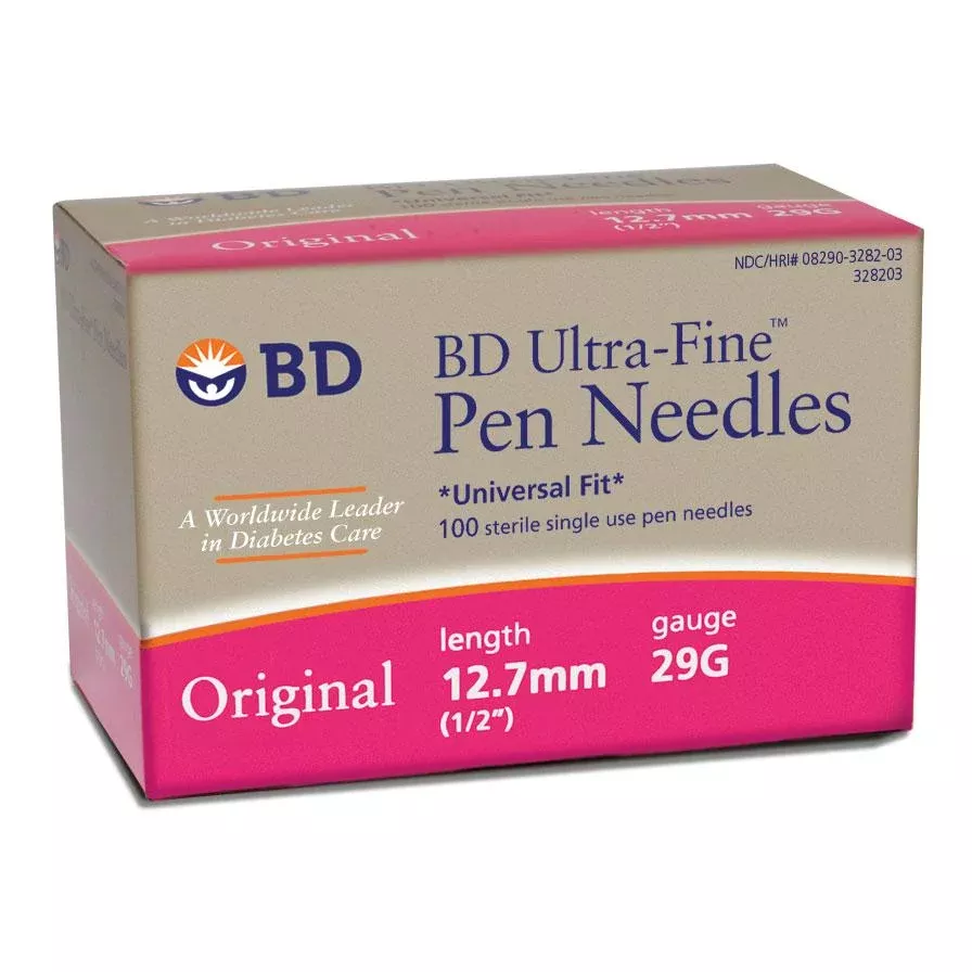 Ultra-fine Pen Needle 29g X 1/2" (100 Count)- Box of 100