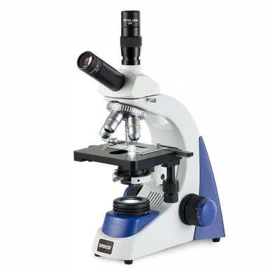 Unico Med/Vet Practice Microscope – Dual Head, Semi-Plan 4X/10X/40X/100X Objectives, LED Illumination