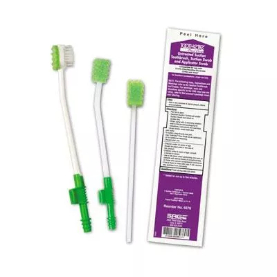 Untreated Suction Toothbrush With Suction Swab And Applicator- 1 Each