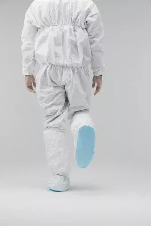 Veltek Associates Cleanroom Boot Cover MP Small / Medium Knee High Nonskid Sole Blue Sterile - Case of 100 - 1700P-MC-NS-S-17039-CS