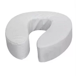 Vinyl Cushion Toilet Seat Riser 4", White- 1 Each