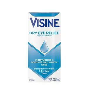 Visine Tears Dry Eye Relief Lubricant Eye Drops, 0.5 Fl Oz- 1 Each