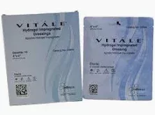Vitale Hydrogel Impregnated Dressing With Zinc, 4" X 4" - Replaces 689256- 1 Each