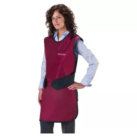 Wolf X-Ray X-Ray Apron Burgundy Easy Wrap Style Medium - Each - 65021-18-EA