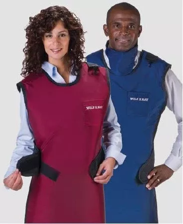 Wolf X-Ray X-Ray Apron Paw Prints Pattern Easy Wrap Style Small - Each - 65025-34-EA