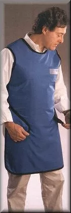 Wolf X-Ray X-Ray Apron with Thyroid Collar Blue Easy Wrap Style Large - Each - 65023TC-TB-22-EA