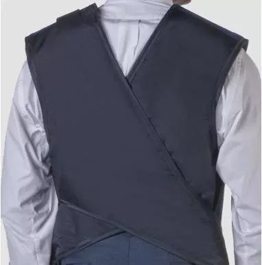 Wolf X-Ray X-Ray Apron with Thyroid Collar Medium Blue Easy Wrap Style X-Large - Each - 65026TC-16-EA