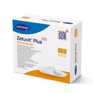 Zetuvit Plus Silicone Border Sap Dressing With Silicone Adhesive, 3" X 3"- 1 Each